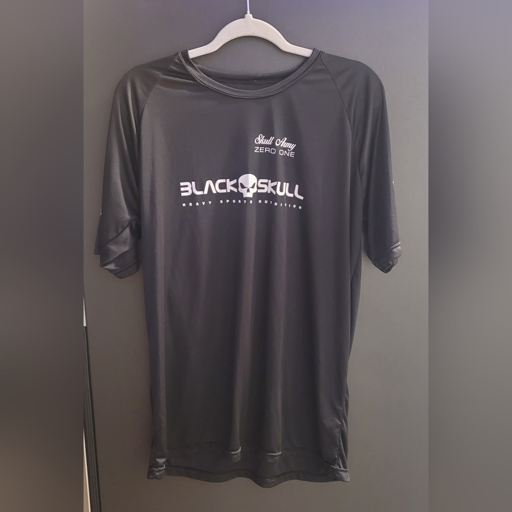 Black Skull - t-shirt -xl - used like new bodybuilding